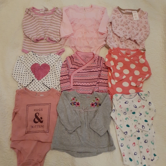 3-6 month girl long sleeves - Picture 1 of 1